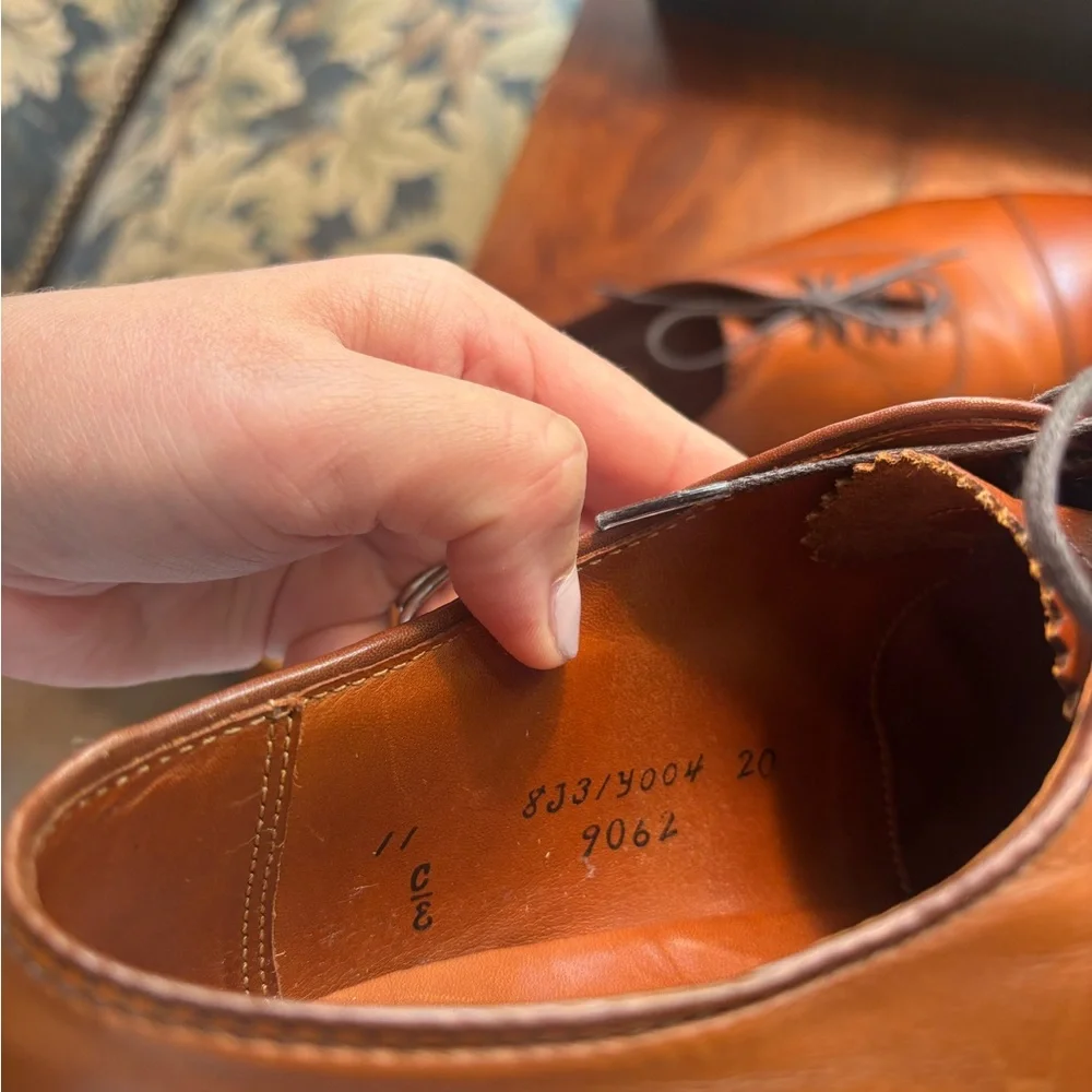 Alden Brown Leather Cap-Toe Derby Oxfords - Picture 10 of 13